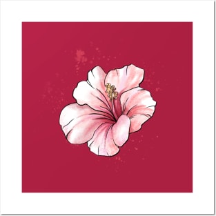 hawaiian flower Posters and Art